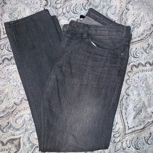 Gray Gap Slim Straight Jeans